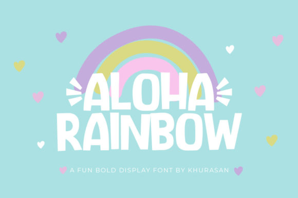 Aloha Rainbow Display Font Review