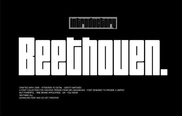 Beethoven Font for Bold Branding Projects