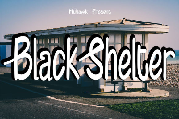 Black Shelter: A Display Font for Bold Brand Campaigns