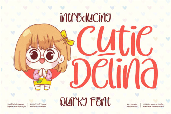 Bringing Charm to Branding with Cutie Delina Font