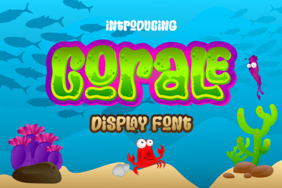 Corale: A Bubbly Display Font for Creative Projects