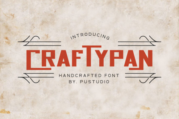 Craftypan: A Vintage Display Font for Editorial Design