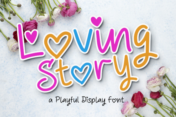 Discover Loving Story: A Playful Display Font for Modern Web Design