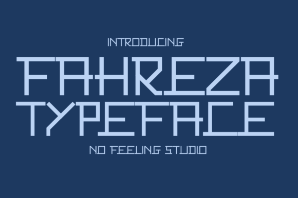 Fahreza: A Futuristic Display Font for Digital Creativity