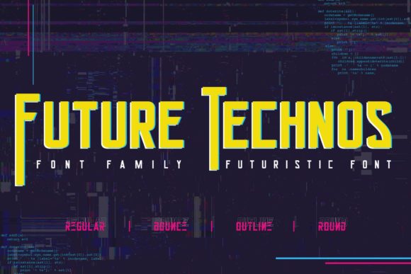 Future Technos: A Bold Display Font for Creative Projects