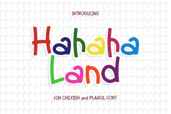 Hahaha Land: A Playful Display Font for Digital Creativity
