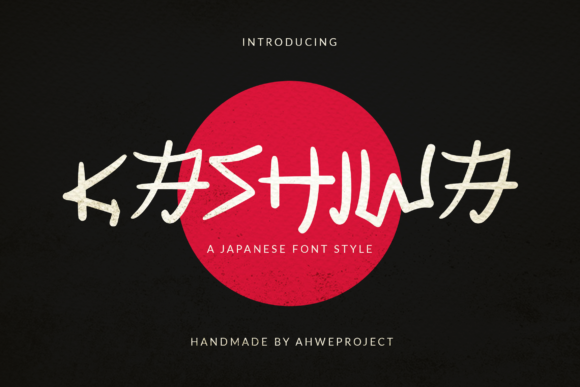 Kashiwa Font for Handmade and Commercial Craft Projects