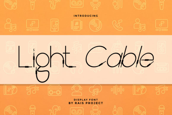 Light Cable Font for Web Design