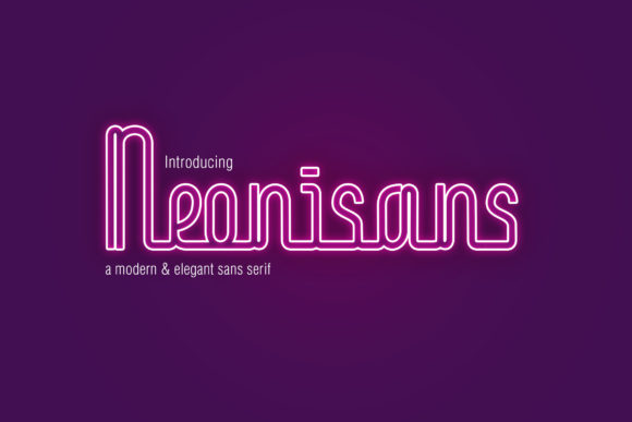Neonisans: A Modern Display Font for Branding Projects