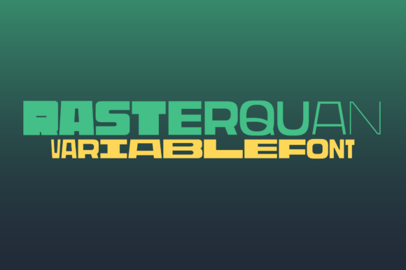 Rasterquan Display Font Review