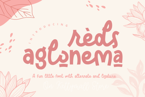 Reds Aglonema Font for Web Design