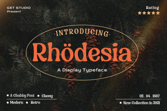 Rhodesia: A Vintage-Inspired Display Font for Web Design