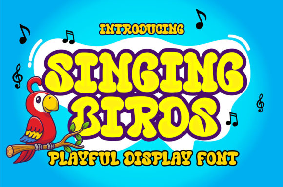 Singing Bird: A Playful Display Font for Editorial Projects