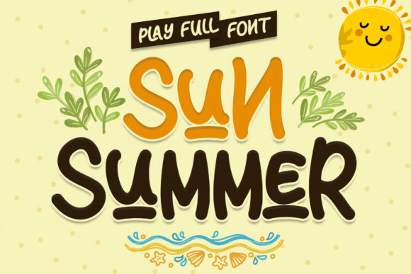 Sun Summer Font for Vibrant Campaign Designs
