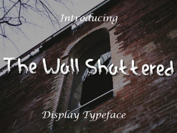 The Wall Shattered: A Display Font for Editorial Creativity