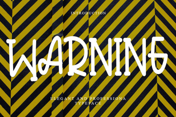 Warning Font: A Versatile Display Typeface for Modern Branding