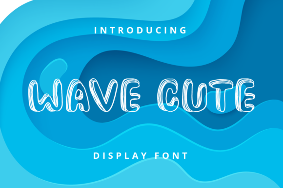 Wave Cute: A Playful Display Font for Digital Creativity