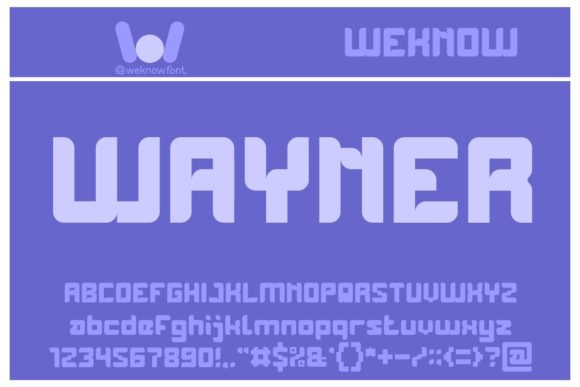 Wayner: A Display Font for Editorial Design and Branding