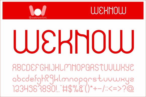 Weknow Display Font Review