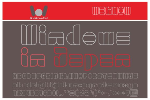 Windows in Japan Font for Web Design